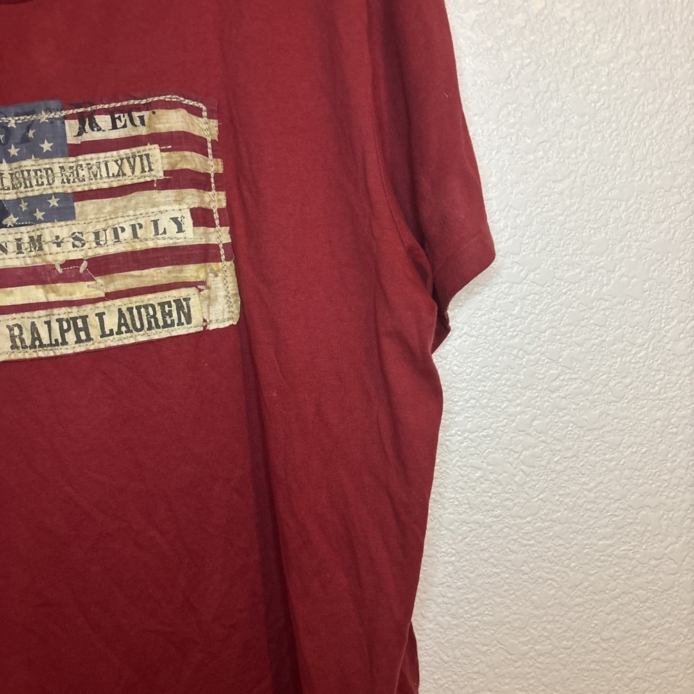 Denim Supply Ralph Lauren Distressed American Flag T-Shirt XL Single‎ Stitch - Picture 9 of 16